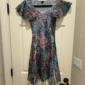 Komarov Multicolor Floral Midi Dress
